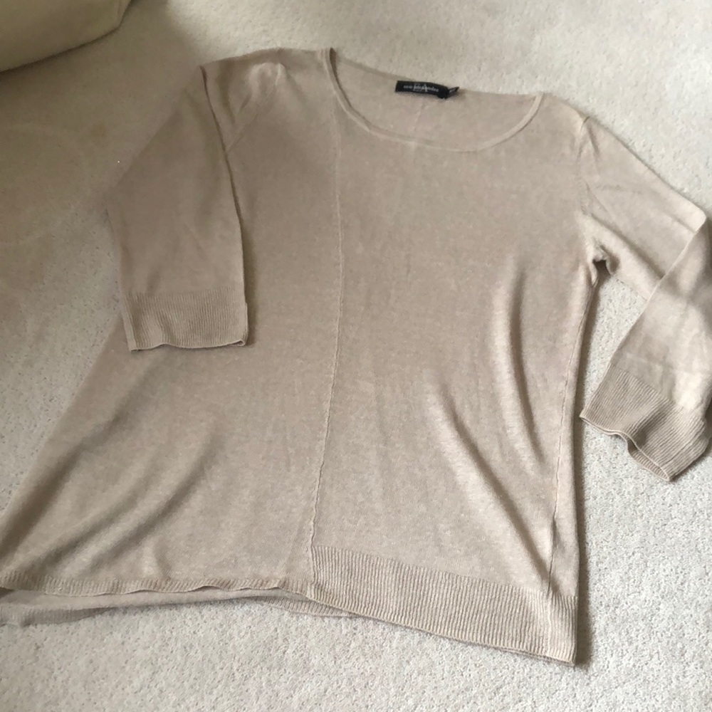 Eric Alexander asymmetrical linen top!
